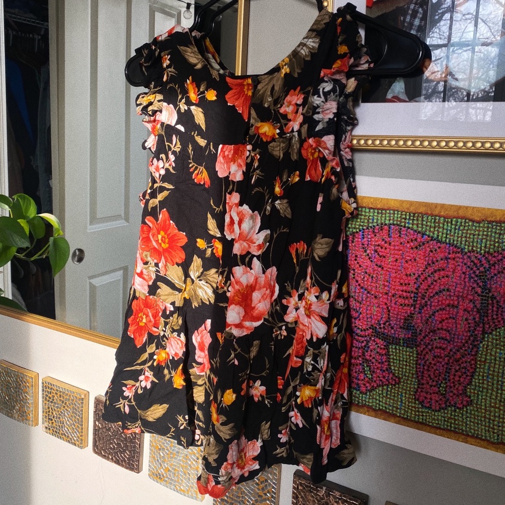 NWT American eagle floral tank top blouse, size S